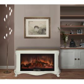 Камин ГЛЕНРИЧ (Glenrich) Версаль S86 с царгой белый