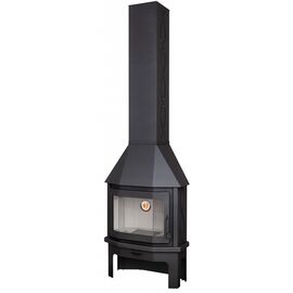 Камин Экокамин Мюнхен Пристенно-Угловой черный