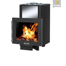 Печь Везувий РУСИЧЪ АНТРАЦИТ 22 ПАНОРАМА