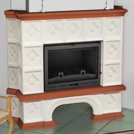 Камин Мета Унисон угловой с топкой Оптима 701Ш