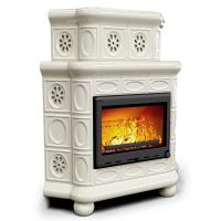 Печь камин КимрПечь Медальон Угловой Двухъярусный Ваниль