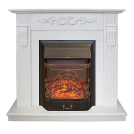 Камин RealFlame Dominica WT с Majestic Lux Bl Камин RealFlame Dominica WT с Majestic Lux Bl