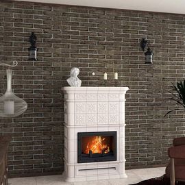 Камин Ceramica Элеганс Белый Антик