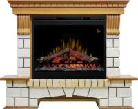 Каминокомплект Pierre Luxe - Дуб / Белый с очагом Symphony 26'' DF2624L-INT