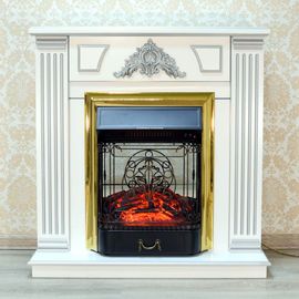 Камин ФАРРО 2Д (серебро) с Маджестик/Фобос