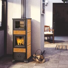 Печь EdilKamin DAFNE CUOIO С ДУХОВКОЙ