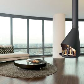 Камин Traforart HERA CENTRAL чёрный Камин Traforart HERA CENTRAL чёрный