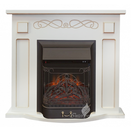 Камин InterFlame Aspen (Аспен) с MAJESTIC GLS BL бежевый с патиной