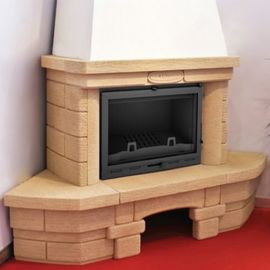 Камин Мета Альт с топкой Оптима 701Ш угловой