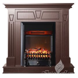 Камин InterFlame Berta M (Берта М) светлый дуб с FOBOS GLS BL