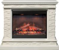 Каминокомплект Calgary - Белый / Сланец белый с очагом Symphony 26'' DF2608-INT