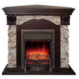 Камин RealFlame Dublin Rock Corner AO с Fobos Lux BL S