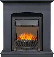 Каминокомплект Barcelona SFT (Разборный) - Серый графит с очагом Aspen Black