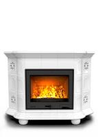 Печь камин КимрПечь Прованс Угловой Белый с топкой Ладья 600