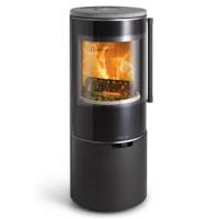 Печь-камин Keddy K900, низкая, SOAPSTONE, хромированная окантовка стекла