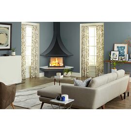 Камин Fireplace 23 угловой с остеклением