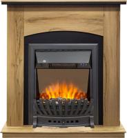 Каминокомплект Barcelona (Разборный) - Дуб галифакс с очагом Aspen Black