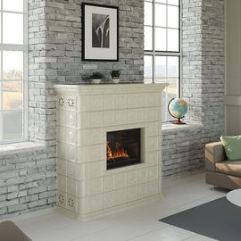 Камин Ceramica Прованс с высокой полкой