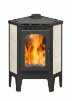 Печь-камин БАВАРИЯ УГЛОВАЯ ЧУГУН с плитой