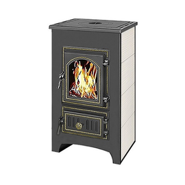 Печь-Камин ВЕЗУВИЙ ПК-01 (270) с плитой, бежевый