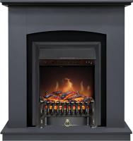 Каминокомплект Barcelona SFT (Разборный) - Серый графит с очагом Fobos FX Black