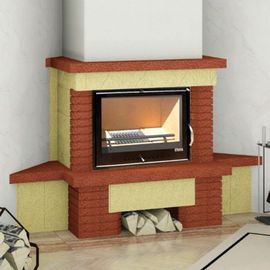 Камин Мета Аккорд с топкой Эльба 700Ш угловой