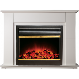 Камин InterFlame Blanc (Бланк) белый с JUPITER 26 GLS BR