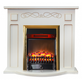 Камин InterFlame Aspen (Аспен) с FOBOS GLS BR бежевый с патиной