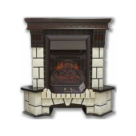 Камин InterFlame Exter (Экстер) классика М дуб с MAJESTIC GLS BL угловой