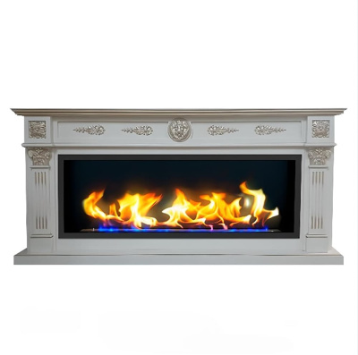 Биокамин в линейном портале "Русский огонь" Колизей