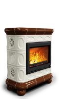 Печь камин КимрПечь Медальон Пристенный Шоколад