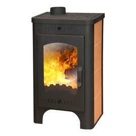 Печь ЭкоКамин Бавария Оптима с чугунной варочной плитой беж