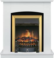 Каминокомплект Barcelona SFT (Разборный) - Белый с очагом Fobos FX Brass