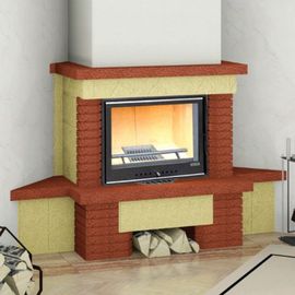 Камин Мета Аккорд с топкой Эльба 700П угловой