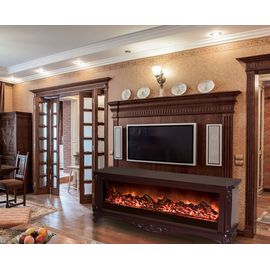 Камин ГЛЕНРИЧ (Glenrich) Версаль S130 с царгой шоколад