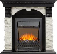 Каминокомплект Dublin - Венге / Сланец белый с очагом Aspen Black Каминокомплект Dublin - Венге / Сланец белый с очагом Aspen Black