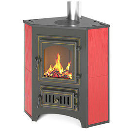 Печь-Камин ВЕЗУВИЙ ПК-01 (220) угловой красн. с конфоркой