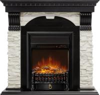 Каминокомплект Dublin - Венге / Сланец белый с очагом Fobos FX M Black RC