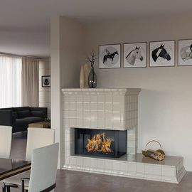 Камин Ceramica Универсал с широким подиумом