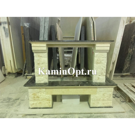 Камин Madeira Crocus Rosso мрамор. б. пристенный