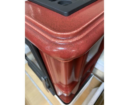 Печь ABX Bavaria KI кафельная белый цоколь с ТО 6.9кВт табак