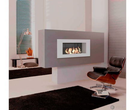 Биокамин ZeFire Elliot 900 белый со стемалитом