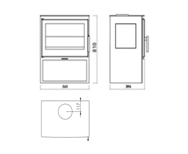 Печь-камин PANADERO Saphir