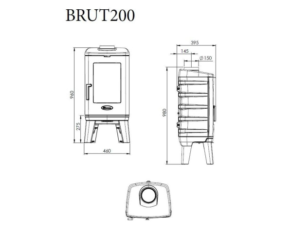 Печь Dovre Brut 200 Печь Dovre Brut 200