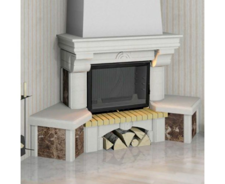Камин Мета Элегия (имперадор) 700 угловой с топкой Камилла 700
