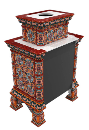 Печь камин КимрПечь Кострома Пристенный Двухъярусный Сентябрь Печь камин КимрПечь Кострома Пристенный Двухъярусный Сентябрь