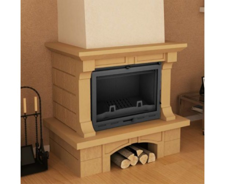 Камин Мета Лира 700 кантри с топкой Оптима 701Ш