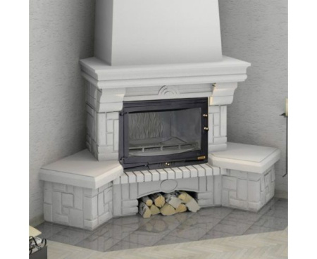 Камин Мета Ария с топкой Селеник 700МШ угловой Камин Мета Ария с топкой Селеник 700МШ угловой