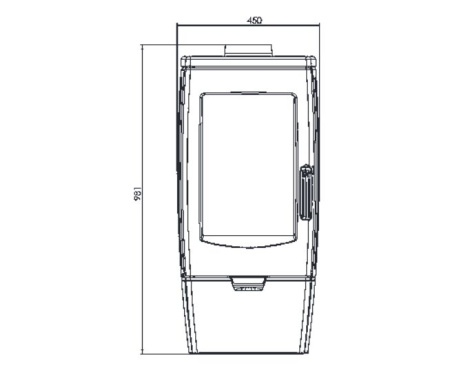 Печь Plamen GALA черная
