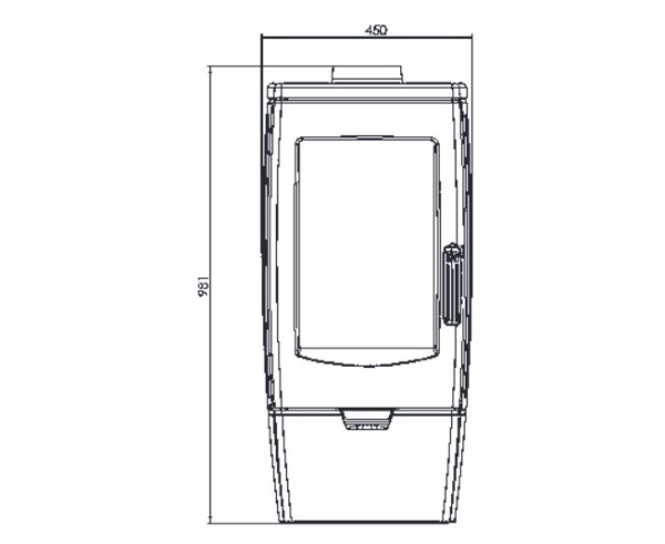 Печь Plamen GALA черная